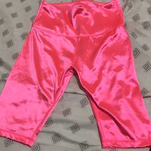 Pink biker shorts
